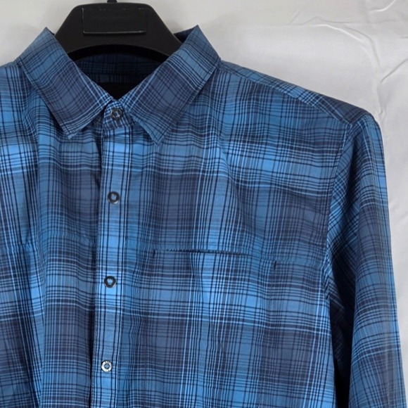 5.11 Tactical Other - 5.11 Tactical Mens Blue Plaid Long Sleeve Button‎ Down Shirt Size Medium